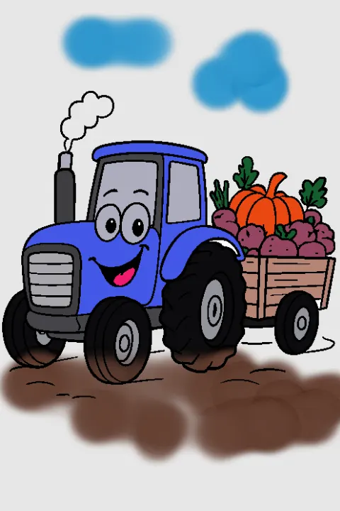 Colored by Anonymous — The Happy Tractor Adventure