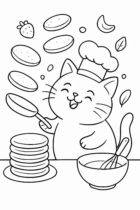 Pancake Flipping Cat
