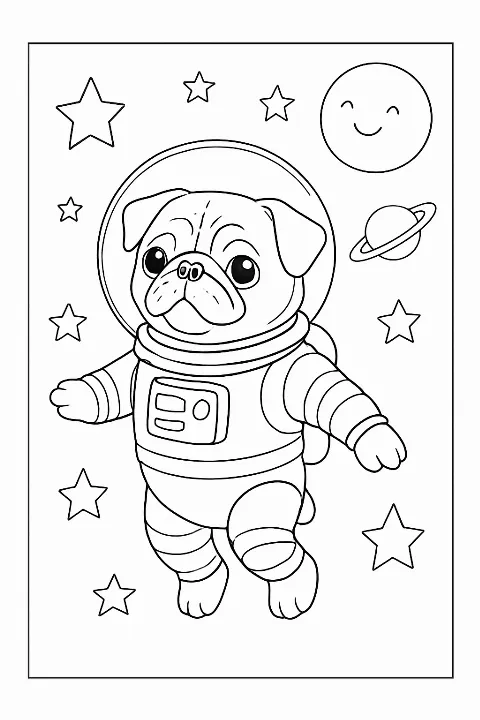Space Explorer Pug