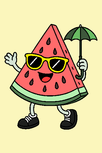 Colored by Anonymous — Cool Watermelon Adventures